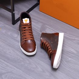 Nouveau designer luxe chaussures décontractées hommes formateurs noirs designers haut haut baskets à la mode 38-45 avec boîte