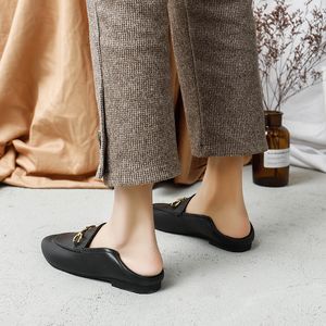 Nieuwe designer luxe heren dames Princetown echt lederen instappers met horsebit mannen dames slip op flats schoenen vele stijlen maat 34-46