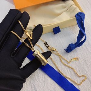 Nieuwe ontwerper Luxe verwijderbare hanger Letter Ketting Vrouwelijke roestvrij staal paar Designer Diamond Party Gift Hip-Hop Accessoires Sieraden Accessoires X246