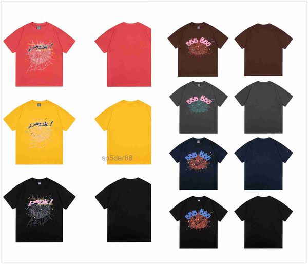 Nouveau Designer T-shirt pour hommes Spider unisexe Sweat-shirt décontracté Sp5der Lâche Mode Sport Pur Coton Anti-rides Lâche Hip Hop Street JCSW