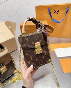 Sacs de créateurs de sacs à main en cuir réel en cuir 100% de haute qualité Chaîne de sacs à bandoulière Sacs de messager de style classique de style