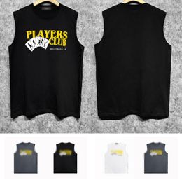 NIEUWE Designer Mens Tank Tops 24SS Trendy Brand Vest Zomer Katoen Mouwloze T-shirts Ademend en cool Zjbam033 Poker Girls Gedrukte tanktop S-XXL