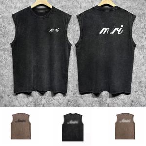 Nuevas camisetas de tanques para hombres de diseñador Fashion Fashion Breathable Sports Sports Tleveless T Whishbuilding Ropa ZJBAM100 Nuevo estampado de fuentes para hacer un tamaño de chaleco antiguo S-XXL