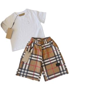 Nouveau Designer Mosch Style Ensembles de vêtements pour enfants pour les garçons d'été et les filles Costume de sport Bébé Vêtements à manches courtes pour enfants Ensemble taille 90cm-160cm Q22