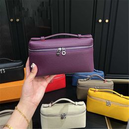 Nouveau sac de poche surdimensionné avec grande ouverture, sac en cuir de veau violet, poche surdimensionnée polyvalente, mini sac pour femmes