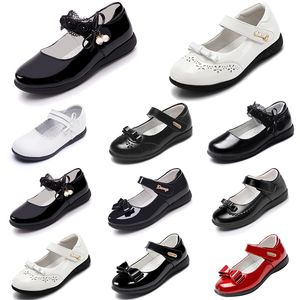 Nieuwste Designer Platform Schoenen voor Meisjes Leren Prinses Schoen met Soft Bottoms Zwart Drievoudige Witte Outdoor Zomer Walking Jogging SNE