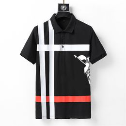 Moda para hombre diseñador Tees Ropa Tops Hombre s Casual Pecho Carta Camisa Ropa Polos Manga Tamaño asiático M-3XL