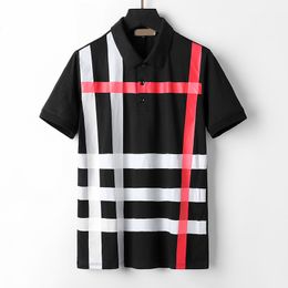 NIEUWE Designer Polos Shirts Men Luxe Plaids Polo Casual Men Plaid T-shirt Snake bijen Letter Afdrukken Borduurwerk Mode High Street Grootte M-3XL #886