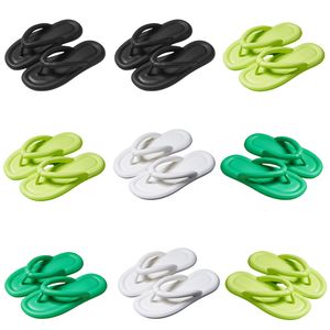 Nouveau produit de créateur pour les pantoufles d'été femmes blanc noir vert flip flop sandals sandals mode-013 femmes plates folles