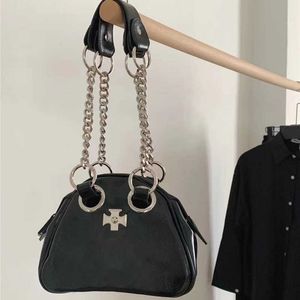 Nieuwe designer Punk Subaxillary Bags Vivi Fashion Hot Girls Chain Schouder Tote Dames Leer luxe handtassen Klassieke vrouwelijke bowlingbeurzen 230523