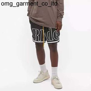 nieuwe designer Rhude herenshorts mode heren dames casual skateboard strand Rhude Pocket heren witte rand kort