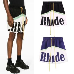 Nieuwe Designer Rhudes Man Jumpers Geruite Casual Shorts Mode Luxe Korte Broek Voor Mannen RH898758