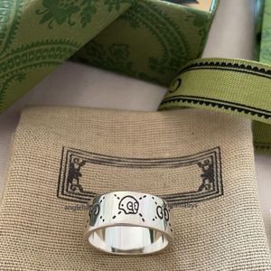 Nouveau designer Ring Ghost Silver Rings for Men Women Femmes Unisexe Love Rings