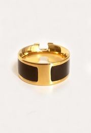Nieuwe Designer Ring H Letter Ringen voor Mannen en Vrouwen Paar Ringen Bruiloft Valentine039s Dag Sieraden Geschenken breedte 8mm6491780