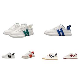 Nouvelles chaussures de créateur H630 Casual Huogans Chaussures Femmes Homme Mode d'été Simple Cuir de veau lisse Ed Daim Cuir Haute Qualité HG Baskets Taille Chaussures de course