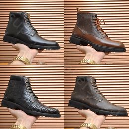 Nuove scarpe firmate Uomo Chelsea Scarpe casual Lusso Gao Bang Moda Suola in gomma scarpe in pelle nere Chaussures taglia 38-45