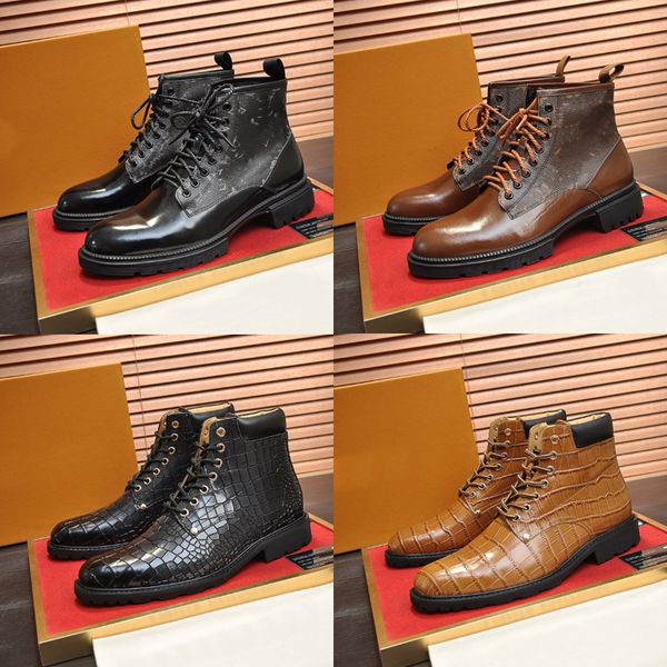 Nouveaux chaussures de créateurs hommes Chelsea chaussures décontractées de luxe Gao Bang mode semelle extérieure en caoutchouc chaussures en cuir noir Chaussures boîte d'origine taille 38-45