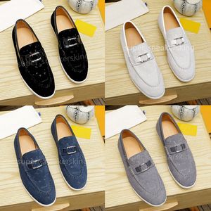 Nieuwe Designer Schoenen Heren Loafers Platte Lage Top Suede Koe Lederen Oxfords Casual Schoenen Mocassins Loafer Slip Sneakers Kleding Schoenen Maat 35-46 Met Doos