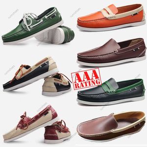 nieuwe designer schoenen Topkwaliteit Designer Heren Loafers Schoenen Instapper Echt Leer Heren Luxe Kleding Schoenen Zwart Bruin Mocassin Zachte Bodem Rijden Schoenmaat 38-45