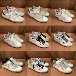 Nuove scarpe firmate Donna Super Star Brand Uomo Casual New Release Shoe Italia Sneakers Paillettes Classic White Do Old Dirty Casual Shoe
