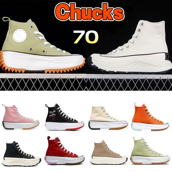 Nuevos zapatos de diseñador para mujer Canvas Chucks Sneakers Platform calzado casual para hombre Run Star Hike Chucks All Star 70 AT-CX Hi Legacy mujer Taylors Boots entrenadores de moda
