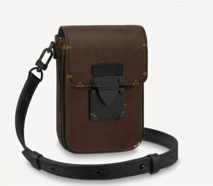 Nieuwe designer schoudertas s-lock decoratie mini messenger tassen canvas lederen dagelijkse carry mobiele telefoon handtas mode monogram pakket