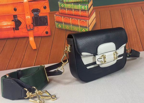 Nouveaux sacs à bandoulière de créateur mors de cheval sacs à main en cuir véritable mode Style coopératif 1955 Mini sac à bandoulière