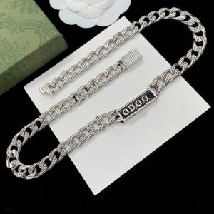 Nieuwe designer zilveren kettingketting choker voor unisex mode brief armbanden goudketensvoorraad charmekettingen