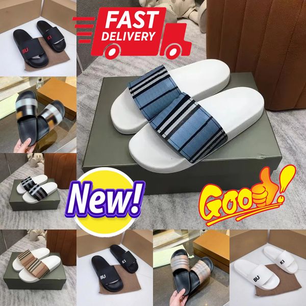 Nouveau créateur glisse sandales Slipper Sliders Letters Bour Slippers for Men Women Fashion Hot Unisexe Pool Beach Luxury Flip Flops