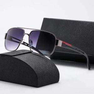 Nouvelles lunettes de soleil de créateur de luxe Lunettes de soleil ovales pour hommes Designer nuances d'été lunettes polarisées noir vintage lunettes de soleil surdimensionnées de femmes lunettes de soleil mâles AAA +