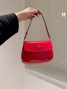 Nuevo bolso de diseñador para axila, bandolera tipo media luna, color sólido, moda para mujer, imprescindible