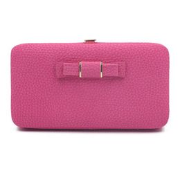 Nieuwe designer portemonnee beroemde merk Women Wallet and Purse Clutch PU CARTEIRAS Wallet Ladies Beroemde merkbeurt 238T