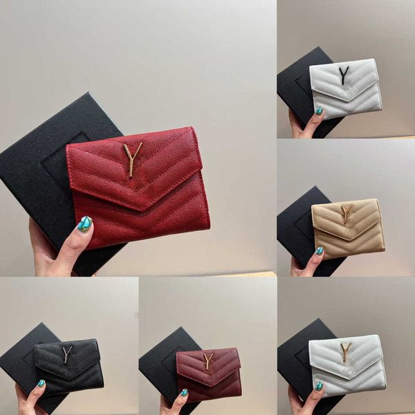 Nueva cartera de diseñador para hombre, tarjetero, monedero, moda, rayas, bolso de cuero, negro, blanco, mini monederos, carteras para mujer, bolsa para llaves 230220