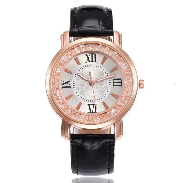 New Designer Watch Flowing Diamond Fashion Rolling Ball Quartz Woard Watch pour femmes