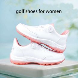 Nieuwe designer Women golfschoenen trendy merk sportschoenen casual sportschoenen knoppen knoppen waterdicht en anti slip golfschoenen voor vrouwen