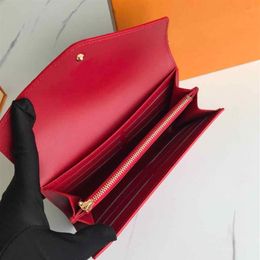 Nuove donne del progettista Portafogli lunghi in pelle verniciata moda femminile borsa zero borsa stile europeo signora casual pochette scatola originale 19x10 cm188G