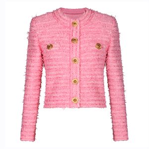 Nouvelle designer Femmes Veste en laine O NECK Blazers simples Blazers de haute qualité Moids slim tricots Vêtons extérieurs My5141