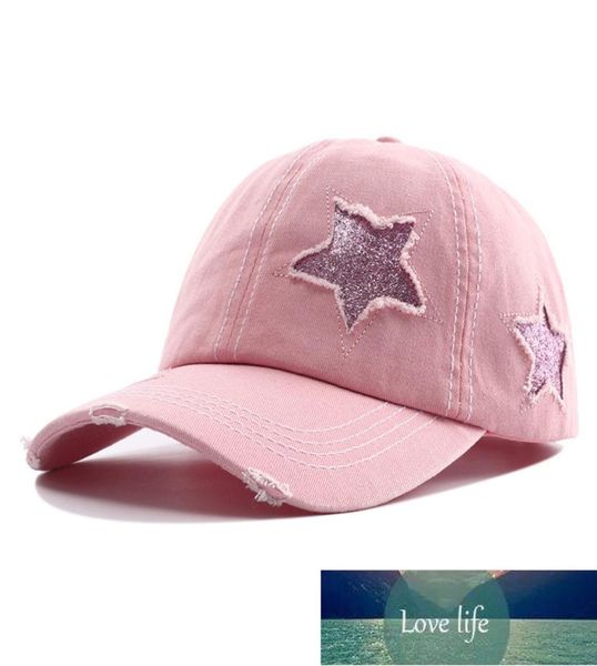 Nouveau designer Women039s Black Blue Pink Rose High Ponytail Baseball Cap Bonnet Femme Messy Bun Pony Tail Bling Hats For Women Bone FA2724221
