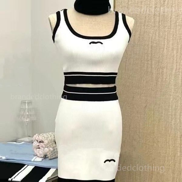 Ropa de diseño de nuevos diseñadores vestidos de dos piezas vestidos de color sólido