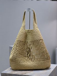 Nouveau designer y marque de paille de paille grande capacité sac fourre-tout dames luxe classique sac de femmes 2024