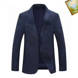 Nouveaux créateurs de mode lettre impression hommes blazers coton lin manteau de mode vestes de créateurs affaires décontracté slim fit costume formel blazer hommes costumes styles # a13