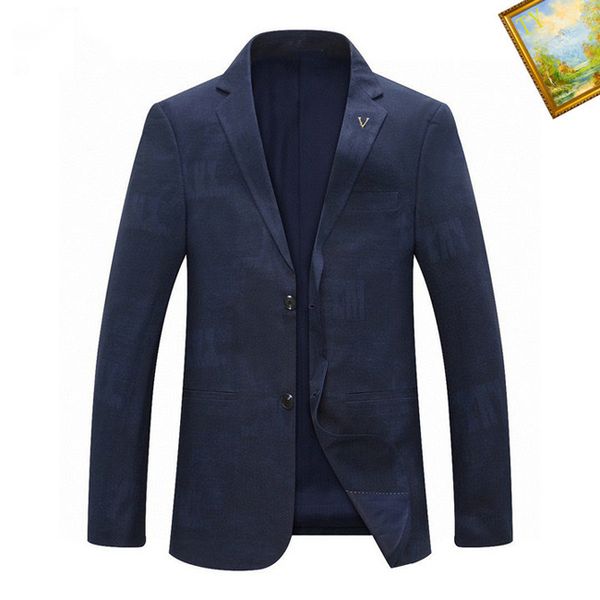 Nuevos diseñadores Moda Impresión de letras Blazers para hombre Algodón Lino Abrigo de moda Chaquetas de diseñador Casual de negocios Slim Fit Traje formal Blazer Trajes de hombre Estilos # A13