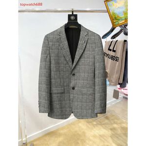 Nouveaux designers Letter Imprimer Mens Blazers Cotton Linen Mode Coat Designer Vestes Business Slim Fit Costume Formal Blazer Men Suits Styles # A8