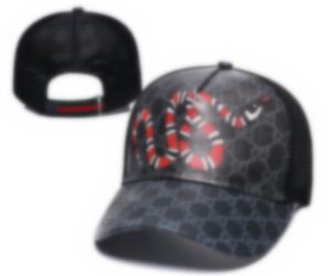 Nouveaux Designers Hommes Casquettes de baseball Marque Tête de Tigre Chapeaux Abeille Serpent Brodé Os Hommes Femmes Chapeau de Soleil Gorras Sports Mesh Cap F-9