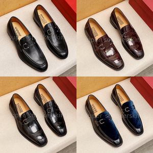 Nouveaux designers chaussures hommes mocassins de mode classique en cuir véritable hommes d'affaires bureau travail chaussures habillées marque designer fête mariage chaussure plate taille 38-46