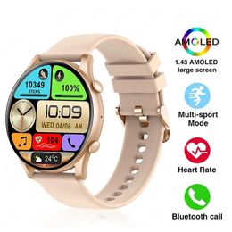 Montre connectée pour femmes, nouveau design, rapport de résolution 466 466, écran HD, appels Bluetooth, montre-Bracelet