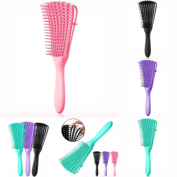 Nouvelle démêlage de brosse à brosse Massage du cuir chevelu pouce de poux de poppet de démouchoir pour les cheveux coiffés humides à sec Accessoires de coiffure à la maison