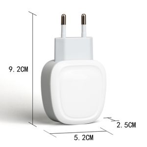 Nouveau Développement 5V 2A 2A 2USB PORT UE PLUG DE CHARGEUR MURAL ADAPTATEUR DE VOYAGE DE VOYAGE POUR L'IPHONE CHARGEUR USB CHARGER PORTABLE 200 PCS / Lot