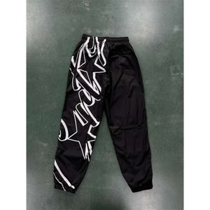 Devils Island Megashuku – pantalon tissé lisse, noir, vert, gris, grandes lettres, mode européenne et américaine, marque tendance, nouvelle collection