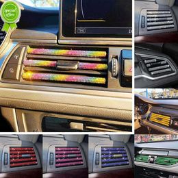 Nieuwe Diamond Car Airconditioner Outlet Decoratieve Strips U-vorm Clip Steentjes Grille Sticker Auto Interieur Mouldings Accessoires